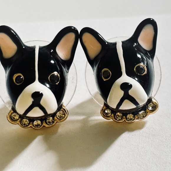 French Bulldog Stud Earrings (Used) (ONLY PLATFORM TRANSACTIONS) - Picture 5 of 6